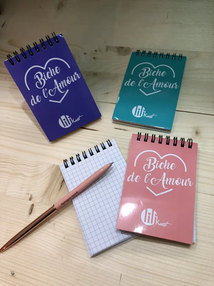 Carnets personnalisés Lili K Wèt